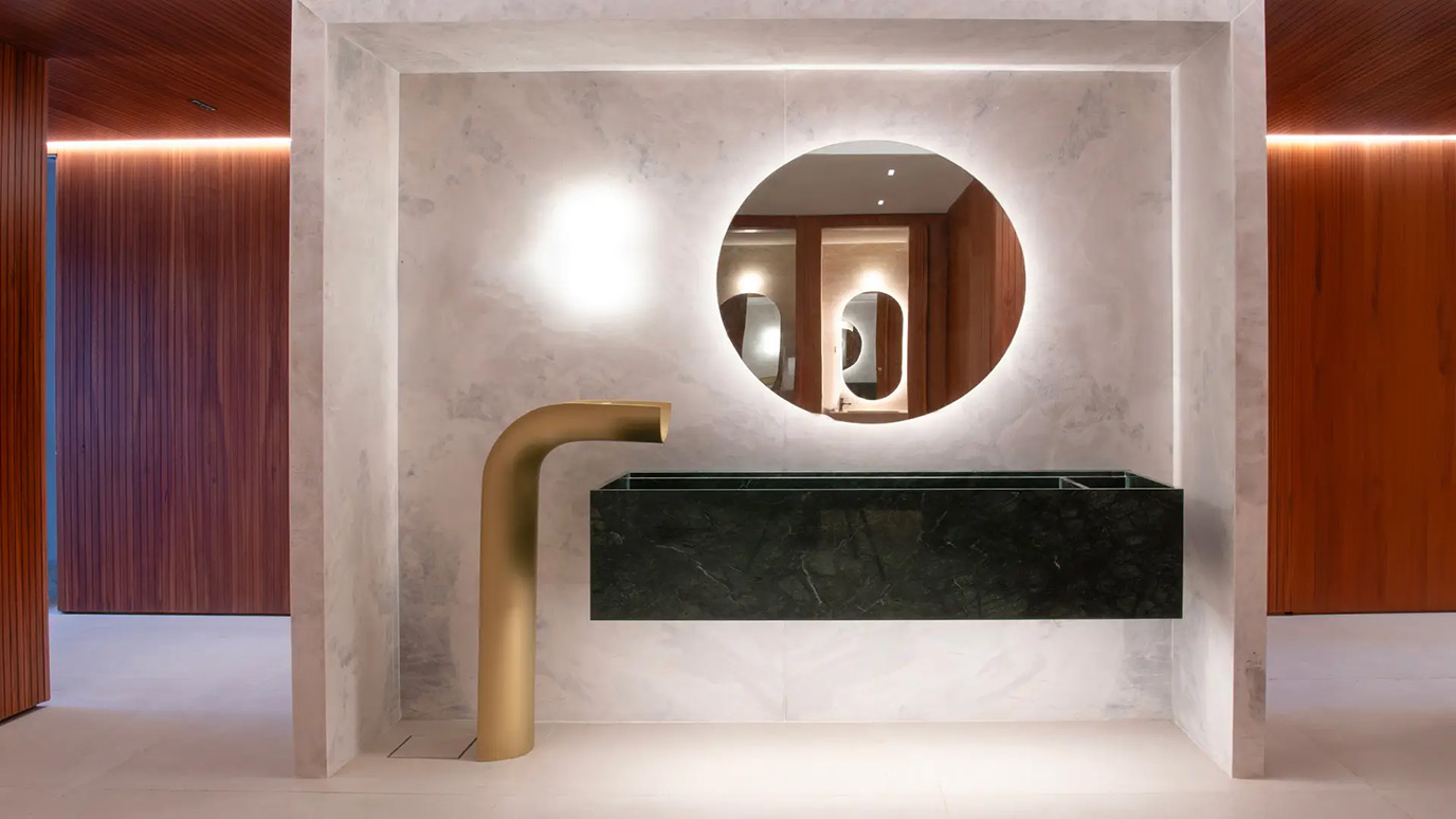 perkins-&-will-saeng-engenharia-btg-pactual-terminal-gru-7-lavatorio-marmore-verde-guatemala-poticos-marmore-branco-parana--di-marmorer